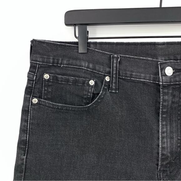 LEVI'S 511 Cutoff Jean Shorts Washed Black 36 - Picture 2 of 8